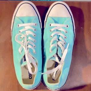 Turquoise converse size 8